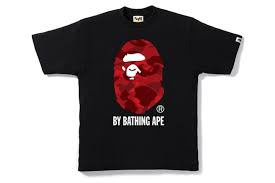 Bape Color Camo Tee Red