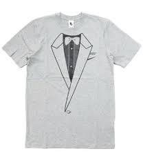 Nike Off White Tuxedo Tee Heather Grey