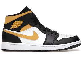 Jordan 1 Mid White Pollen Black (GS)