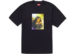 Supreme Virgin Mary Rhinestone Tee Black