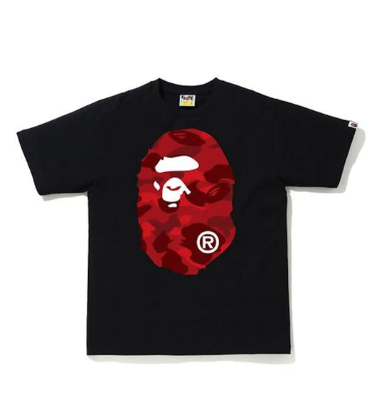 BAPE Color Camo Big Head Tshirt Black/Red