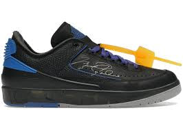 Off-White x Air Jordan 2 Low Black Varsity Royal