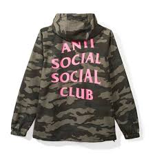 Anti Social Social Club Hoodie Pink/Camo